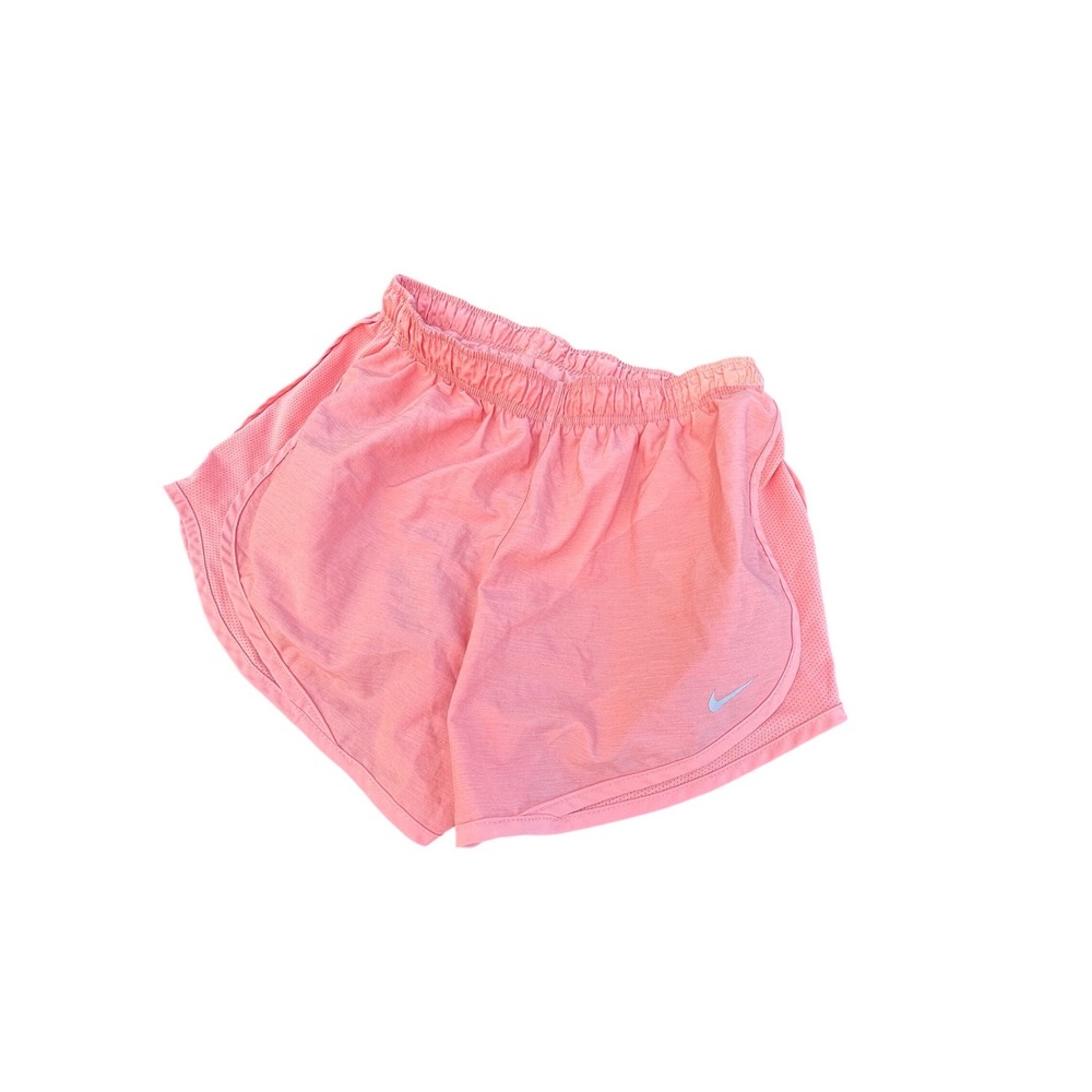 Nike Dri-FIT Tempo Running Shorts Womens Large Coral Pink Mesh Athletic Active